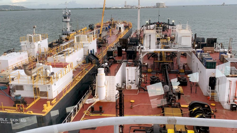 Crowley's ATB Coastal Reliance/550-4 served Puerto Rico today and Sunday with fuel near Aguirre and then in Guayanilla
